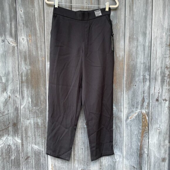 Dictionary Silky Black Pull-On Trousers Women S4-6 Tapered Leg Elastic Waist NWT - Picture 15 of 15